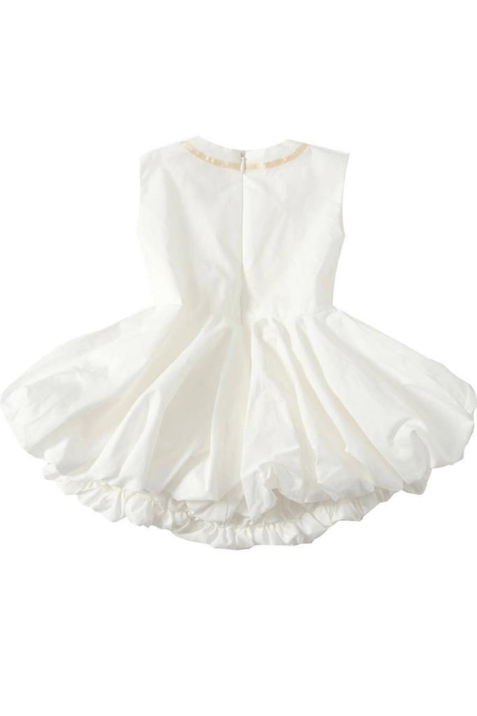 white christmas dresses Fabienne Spliced Cotton Maxi Dress